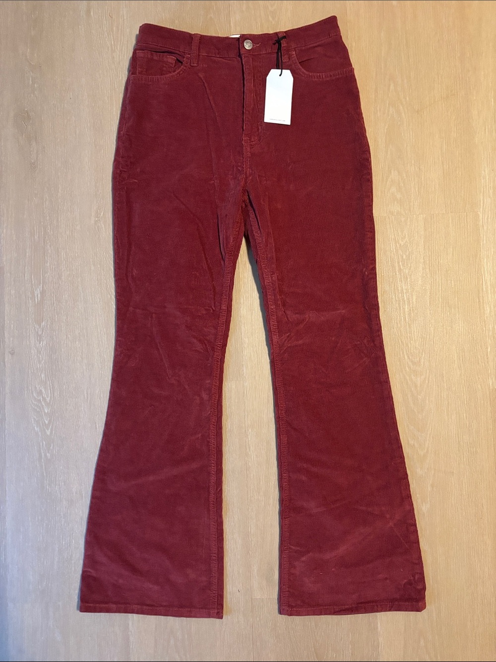 NWT Current/Elliott High Rise Flare Corduroy size 30